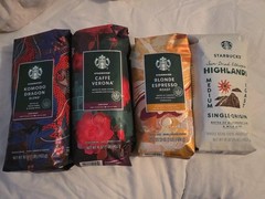Whole Bean Coffee, Komodo Dragon, Caffe Verona, Blonde Espresso, Sun Dried Ethi
