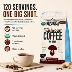 La Republica Organic Instant Mushroom Coffee, 120 Servings