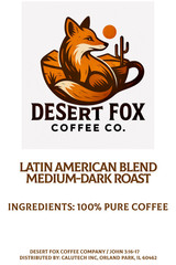 Latin American | Med-Dark Specialty Roast | Fresh Roasted | Desert Fox Coffee