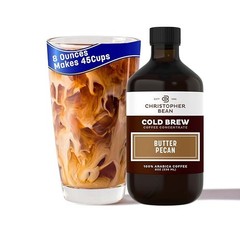 Christopher Bean Butter Pecan Cold Brew Coffee Concentrate Bottle