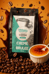Creme Brulee Coffee 16oz – Ground or Whole Bean – 5 Stars – Fast Shipping