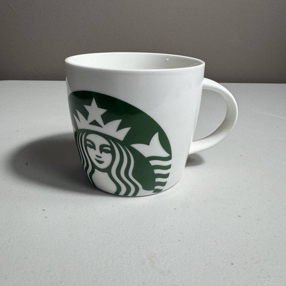 Starbucks 2017 14oz Green White Siren Logo Coffee Cup Ceramic Mug Mermaid Barrel