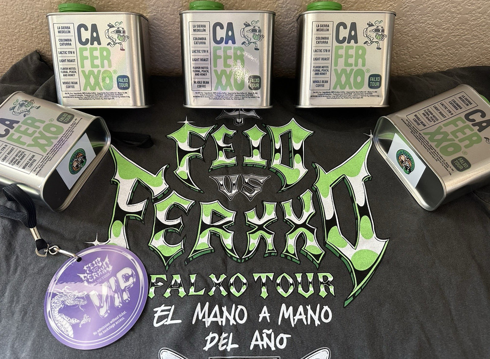 FEID FERXXO CAFERXXO Falxo Tour USA Exclusive Coffee Tin Limited Edition
