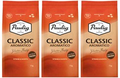 3 PAULIG AROMATICO Intense & Smooth Medium Roast Coffee Beans 1kg 35oz