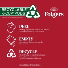 Folgers Black Silk Coffee, Dark Roast, Keurig K-Cup 10 Count (Pack of 6)