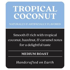 Tropical Coconut Flavored Blend Medium Roast Whole Bean Coffee – 2lbs