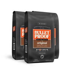 Bulletproof Original Medium Roast Whole Bean Coffee, 12 12 Ounce (Pack of 3)