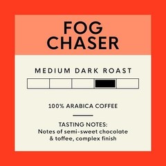 Whole Bean Coffee Medium Dark Roast 2lb Bag Fog Chaser 100 Arabica French Press