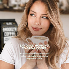 BROOKLYN COFFEE Whole Bean, Classic Medium Roast (5Lb) Balanced, Smooth, Mellow