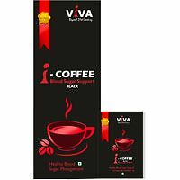 INDUS VIVA i-COFFEE BLACK 50 PACKS 750gm FOR BLOOD SUGAR SUPPORT+FREE SHIP USA