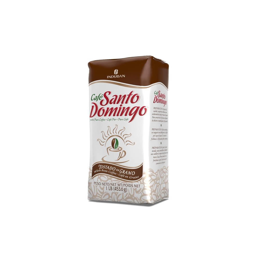 Cafe Santo Domingo 16 oz Whole Bean Coffee Medium Roast Dominican Republic