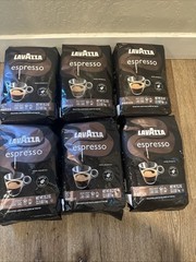 Lavazza Espresso Whole Bean Coffee Medium Roast 100% Arabica 2.2 lb Bag 6 Pack