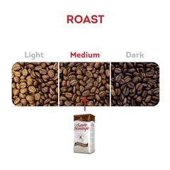 Cafe Santo Domingo, 16 Ounce Bag, Whole Bean Coffee, Medium Roast – (Pack of 4)