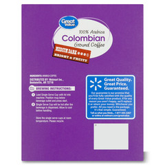 100% Arabica Colombian Medium Roast Ground Coffee Pods, 48 Ct
