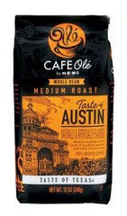 CAFE Olé by H‑E‑B Taste of Austin Medium Roast Whole Bean Coffee 12 OZ