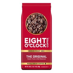 Eight O’Clock Coffee The Original Medium Roast Whole Bean Coffee 30 Ounce