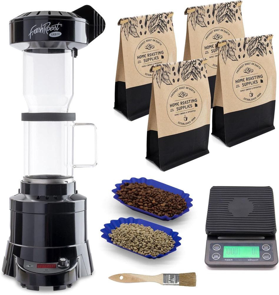 Ultimate Coffee Roaster Bundle: Scale, Green Beans, Trays & Chaff Brush