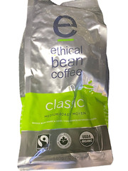 Ethical Bean Fairtrade Organic Coffee, Classic Medium Roast, Ground Coffee Beans