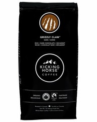 Kicking Horse Whole Bean Coffee Grizzly Claw Dark Roast Imported from Canada 1lb