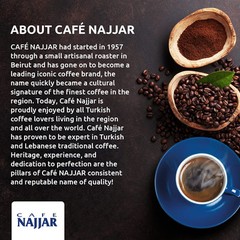 Cafe Najjar Turkish Coffee with Cardamom 15.8 Ounce Rich Arabica Blend