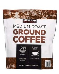 Medium Roast Ground Arabica Coffee Kirkland Signature 2 Bags 5lbs Total