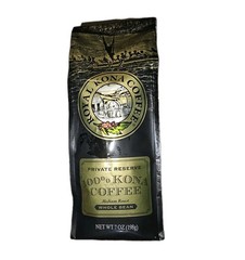 NEW! Royal Kona 100% Kona Private Reserve Medium Whole Bean Coffee-7oz!
