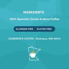 Cameron’s ORGANIC French Roast Whole Bean Coffee, 28 oz Smooth Dark Roast