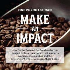 , Organic Early Bird Blend, Medium Roast Whole Bean Coffee, Cocoa & Roasted Nuts