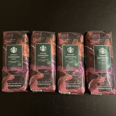 New Starbucks Coffee ESPRESSO ROAST Whole Bean – 4 Bags – DEC 26 / JAN 27