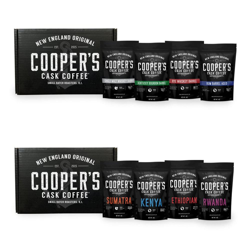 Bourbon Barrel & Single Origin Coffee Box Set – 16Oz Ground Each