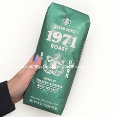 NEW Starbucks 1971 Heritage Dark Roast Blend 100% Whole Coffee Bean Bag – 1 lb