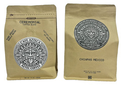 2‑Pack Cafe Azteca Dark Roast Whole Bean Ceremonial Coffee Blend Chiapas Mexico