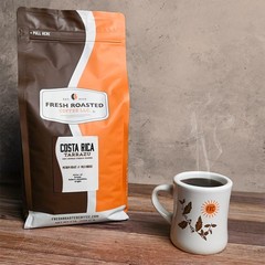 Fresh Roasted Coffee, 100 Costa Rican Tarrazu, 5 lb 80 oz, Medium Roast,