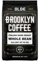 Whole Bean Italian Dark Roast Coffee (5lb) – Extra Strong, Fresh, Rich Aroma