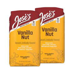Jose’s Vanilla Nut Whole Bean Coffee 3 lb, 2-pack Medium Roast