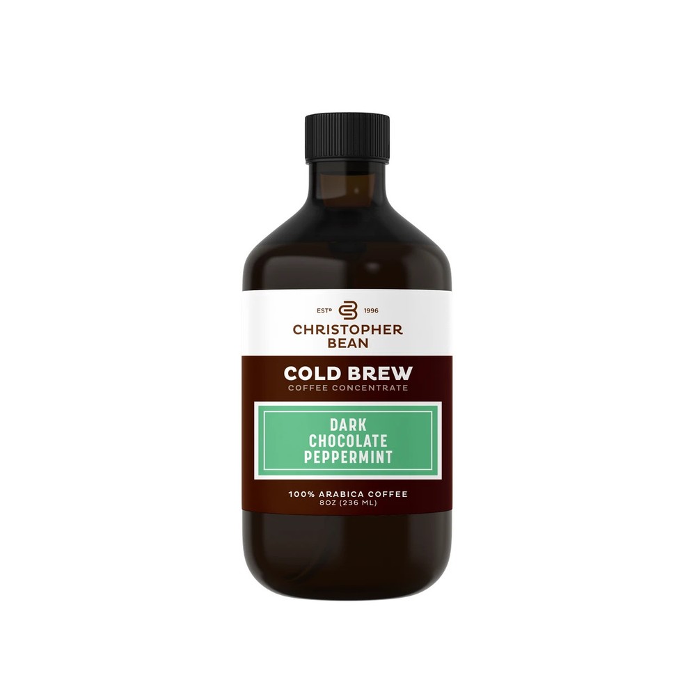 Christopher Bean Dark Chocolate Peppermint Bark Cold Brew Coffee Concentrate