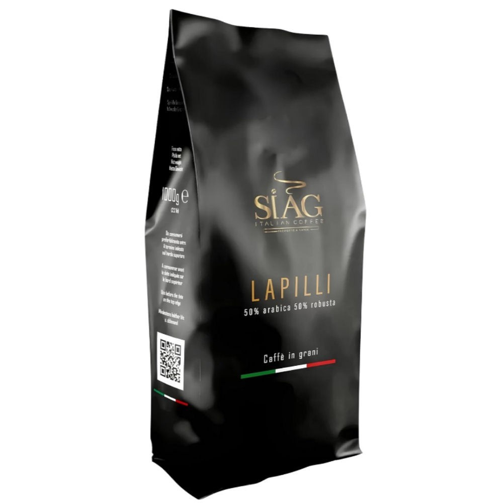 Coffee SIAG Grani Linea ITALIAN COFFEE Blend LAPILLI Envelopes 1 kg Espresso Naples