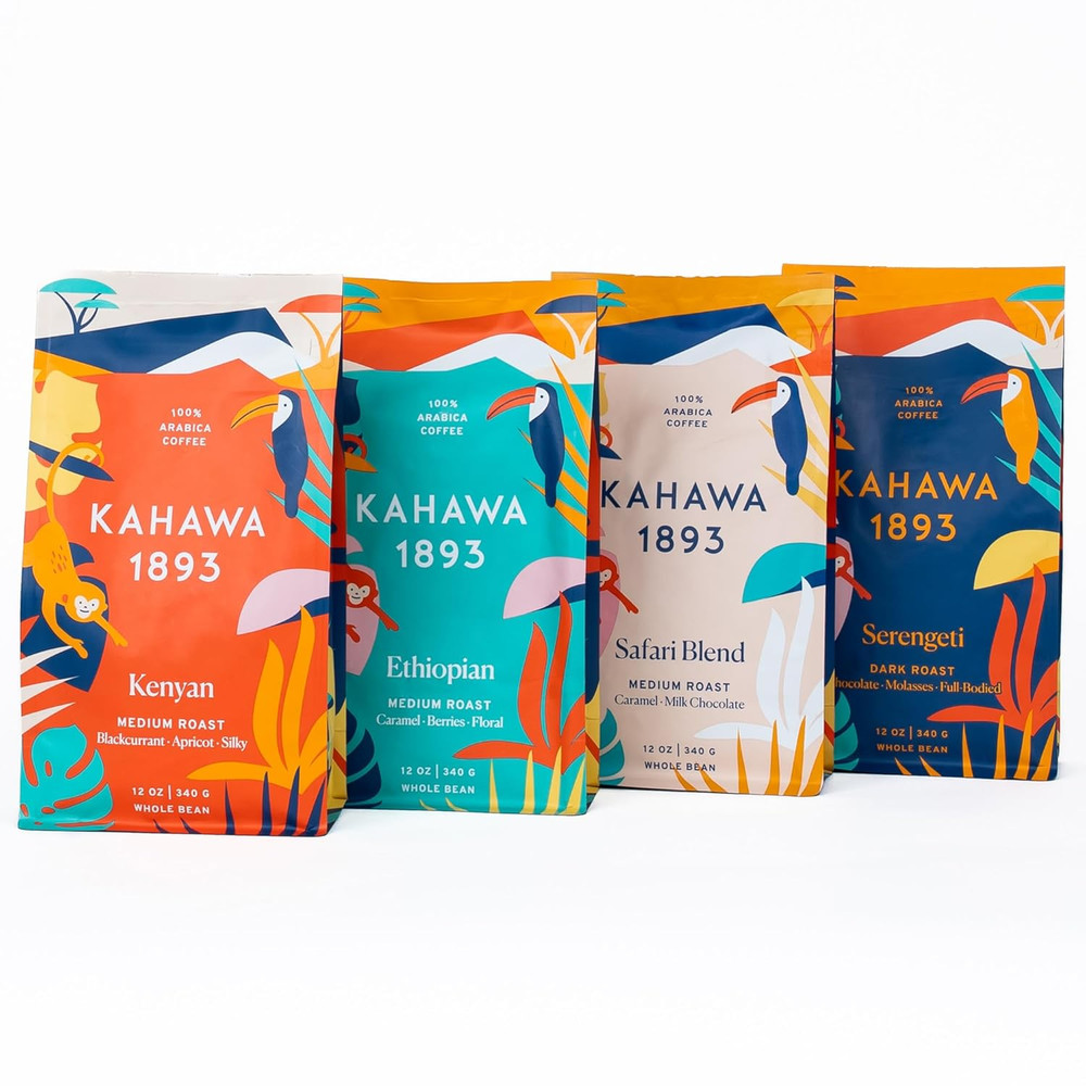 Whole Bean Coffee Combo – Kenyan, Ethiopian, Safari & Serengeti