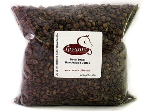 LAVANTA COFFEE GREEN DECAF BRAZIL TWO POUND PACKAGE