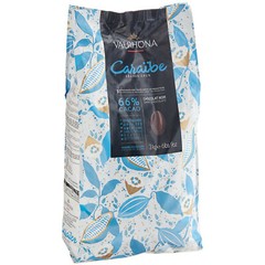 Valrhona Caraibe 66% Dark Chocolate Feve 6.6 lb. WS-999VAL4654