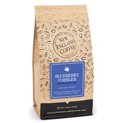 NEW ENGLAND COFFEE BLUEBERRY COBBLER WHOLE BEAN COFFEE 16OZ
