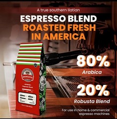 Nicoletti Coffee Espresso (Napoli Roast 🔹) 2lb Whole Beans 🇮🇹