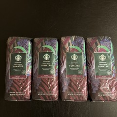 New Starbucks Coffee Sumatra Single-Origin Whole Bean – 4 Bags – DEC 2026