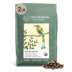 Organic Coffee – Nicaragua Medium Roast Whole Bean Coffee – 2 lb – Farmer Own…