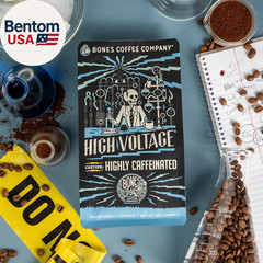 High Voltage, Highly Caffeinated Unflavored Coffee, Medium Roast Low Acid Arabic