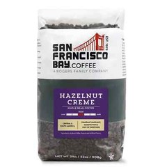 San Francisco Bay Whole Bean Coffee – Hazelnut Crème (2lb Bag), Flavored, Med…