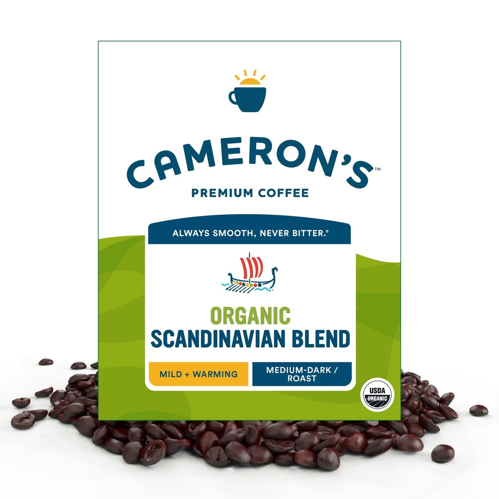 Cameron’s Coffee Roasted Whole Bean Coffee, 64 Ounce (Pack of 1), brown