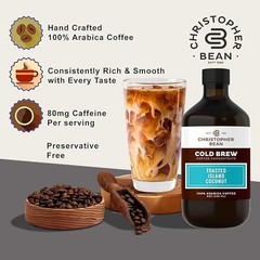 Christopher Bean Toasted Island Coconut Cold Brew Coffee Concentrate Bottle