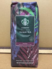 Starbucks Single Origin Sumatra Blend Whole Bean Coffee 1 lb Bag