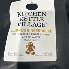 Kitchen Kettle Village Yummies Gingerbread Coffee Beans 2 Bags